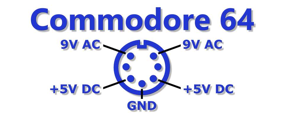 Commodore 64 A/V connector pinout
